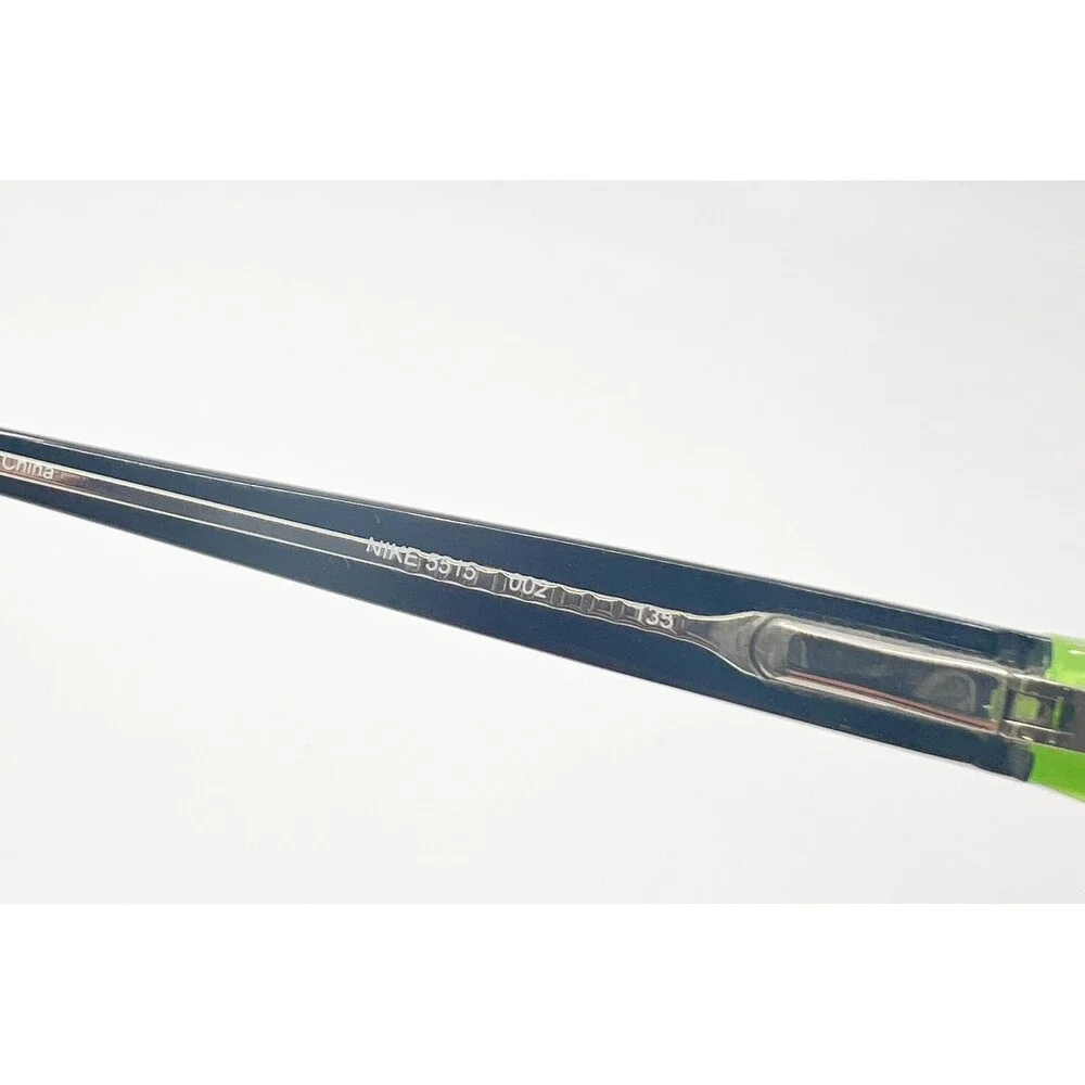 Nike 3515 Eyeglasses Kids Black Green Rectangle Full Rim Optical Frame 50-15-135